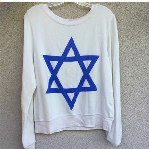 Wildfox Jewish Star sweater brand new